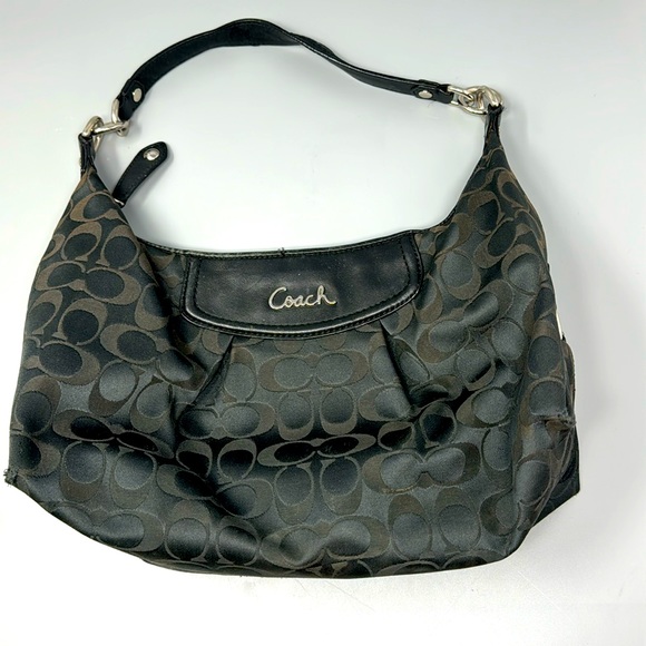 Coach Handbags - Coach Ashley Signature Hobo Convertible Black handbag